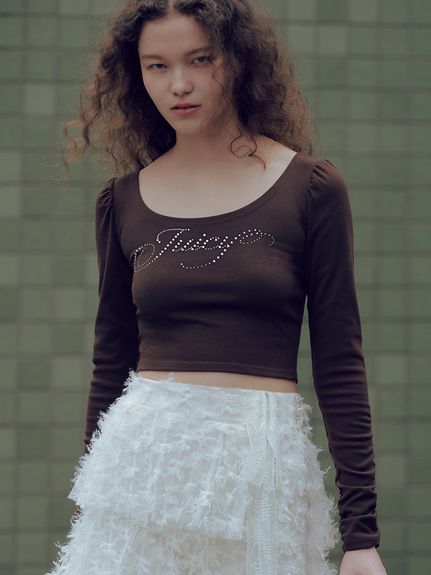 【SNIDEL×Juicy Couture】ホットフィックスショート丈ロンT