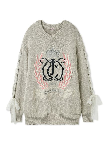 【SNIDEL×Juicy Couture】ジャガードチュールリボンニットワンピース