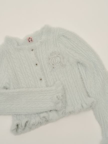 【SNIDEL×Juicy Couture】フェザーケーブルカーディガン