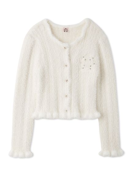 【SNIDEL×Juicy Couture】フェザーケーブルカーディガン