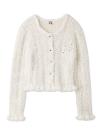 【SNIDEL×Juicy Couture】フェザーケーブルカーディガン