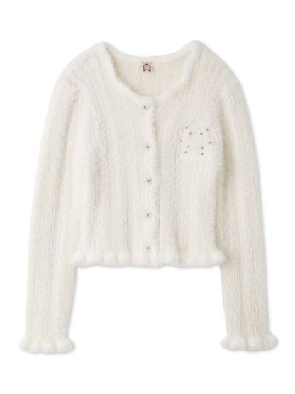 【SNIDEL×Juicy Couture】フェザーケーブルカーディガン