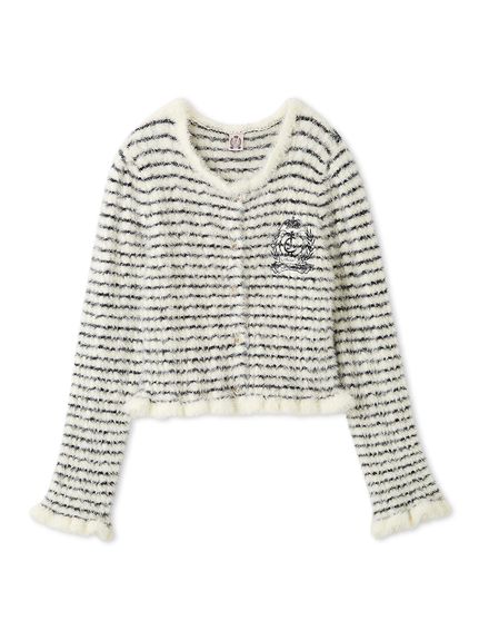 【SNIDEL×Juicy Couture】フェザーケーブルカーディガン