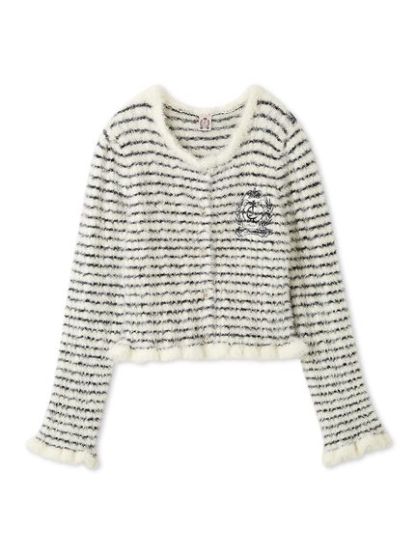 【SNIDEL×Juicy Couture】フェザーケーブルカーディガン