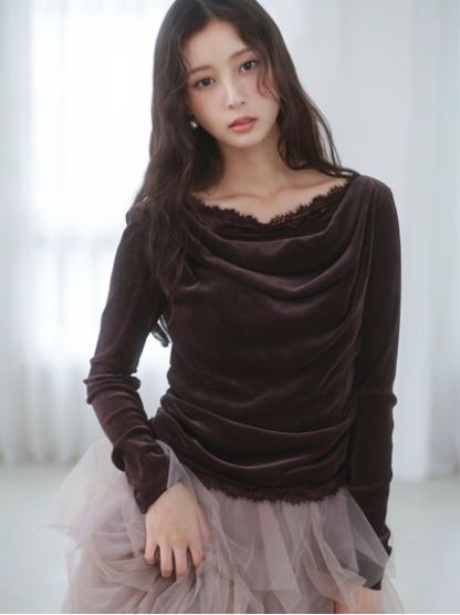 【USAGI ONLINE/ZOZOTOWN限定】レーストリムワンショルカットソー