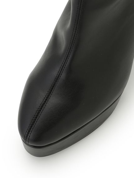 プラットフォームストレッチロングブーツ