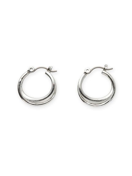 ダブルフープピアス
