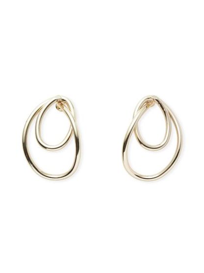 ダブルラインフープピアス