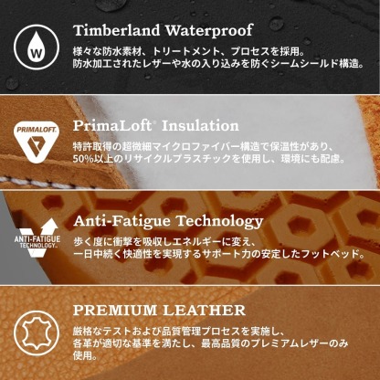 Timbethtrland 6インチ プレミアム ウォータープルーフ ブーツ レディース