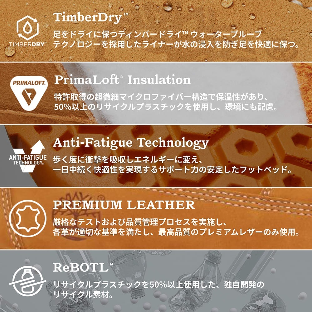 Timbethtrland ウォータープルーフ フィールド ブーツ メンズ