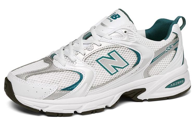 New Balance 530 ホワイト／シルバー／グリーン（MR530AB） 商品画像 3