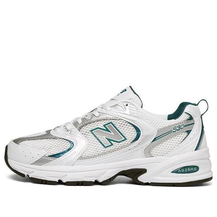 New Balance 530 ホワイト／シルバー／グリーン（MR530AB） 商品画像 1