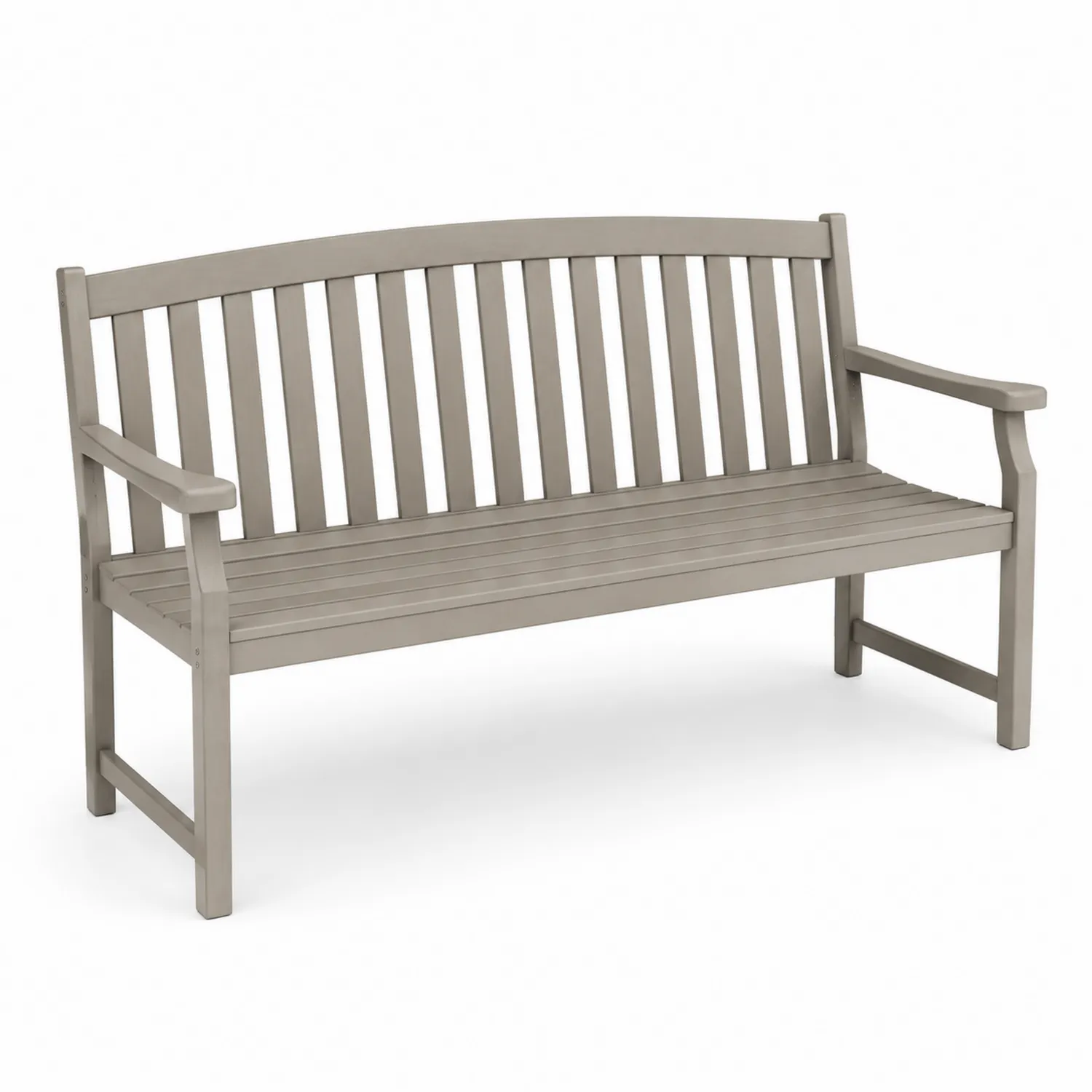Ławka ogrodowa drewniana z drewna akacjowego 150 cm Szary
