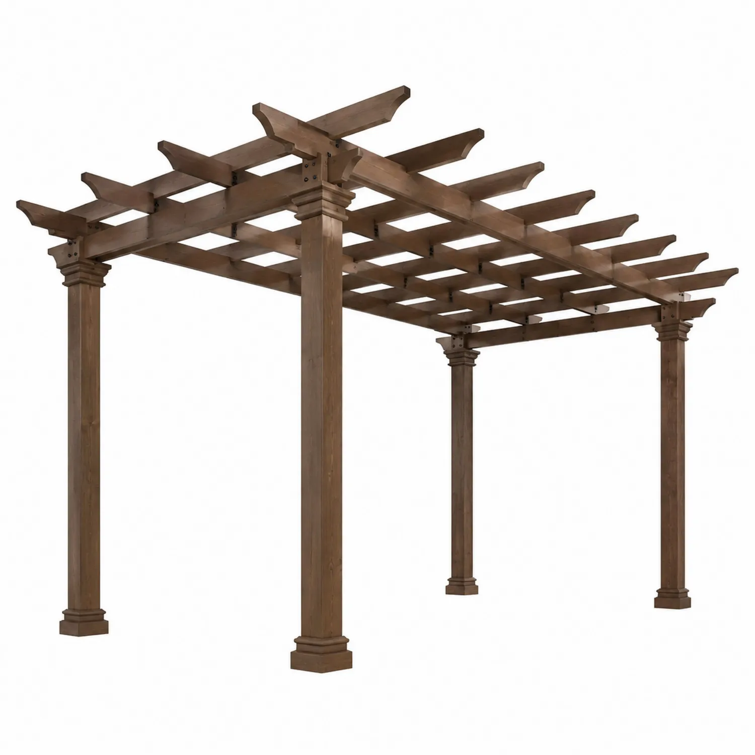 Drewniana pergola ogrodowa sosnowa 250x300x400 cm