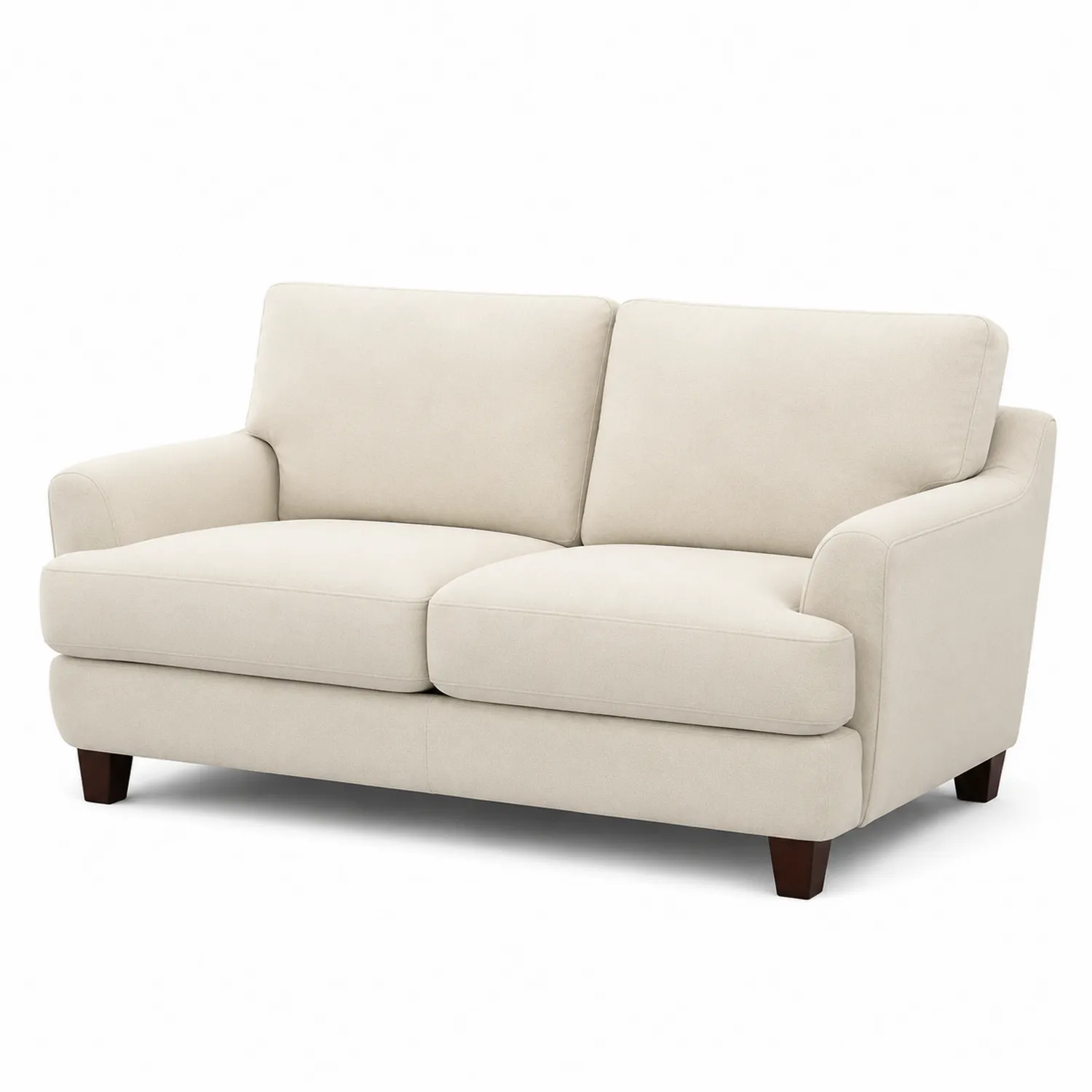 Sofa dwuosobowa z mikrofibry Beżowa