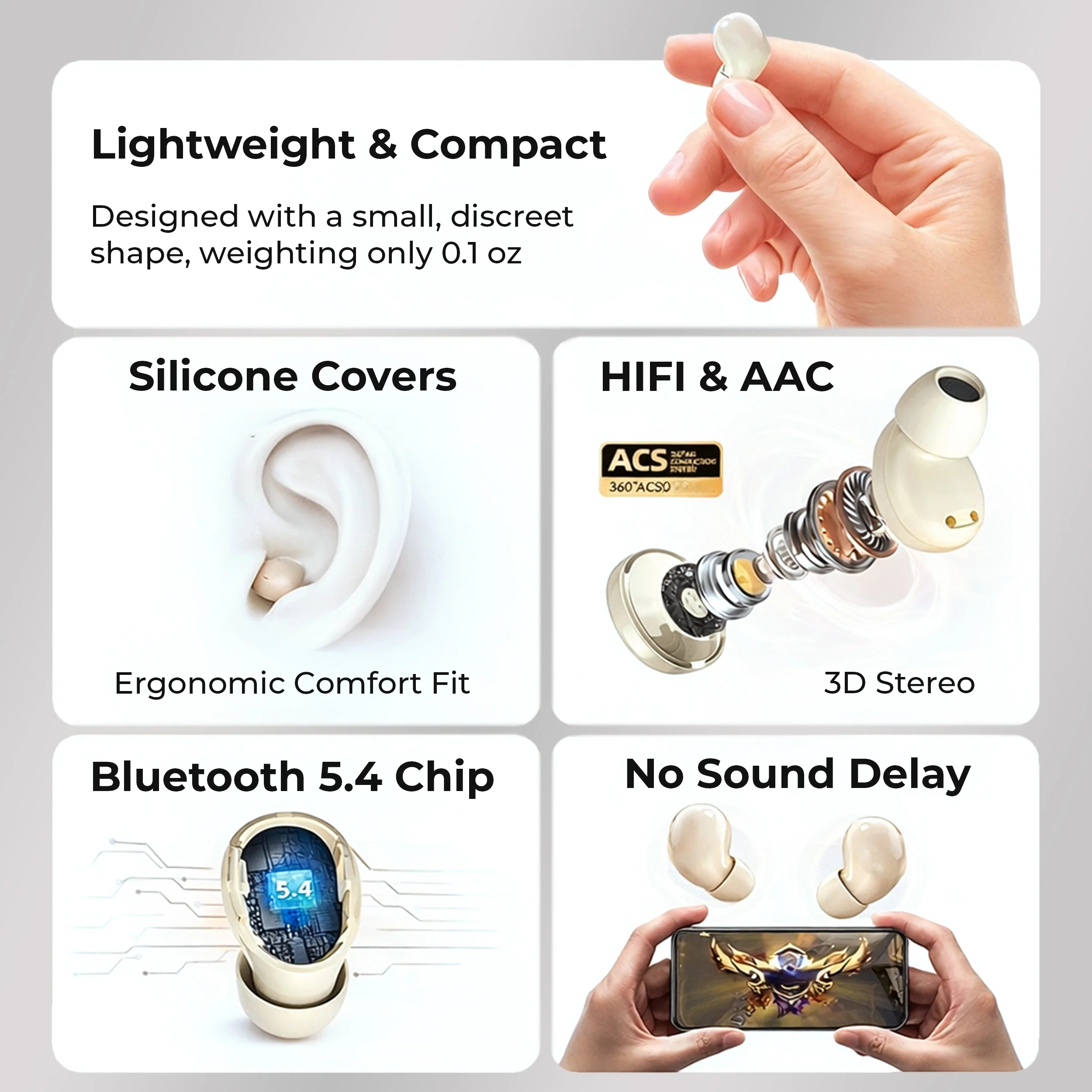 Ultra-slim sleep earbuds for side sleepers