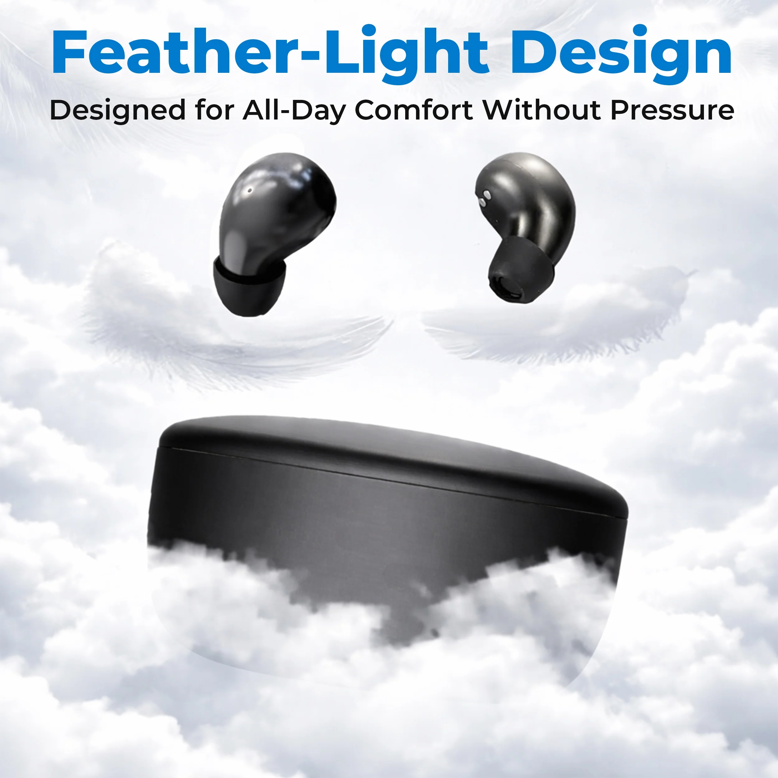 Ultra-slim sleep earbuds for side sleepers
