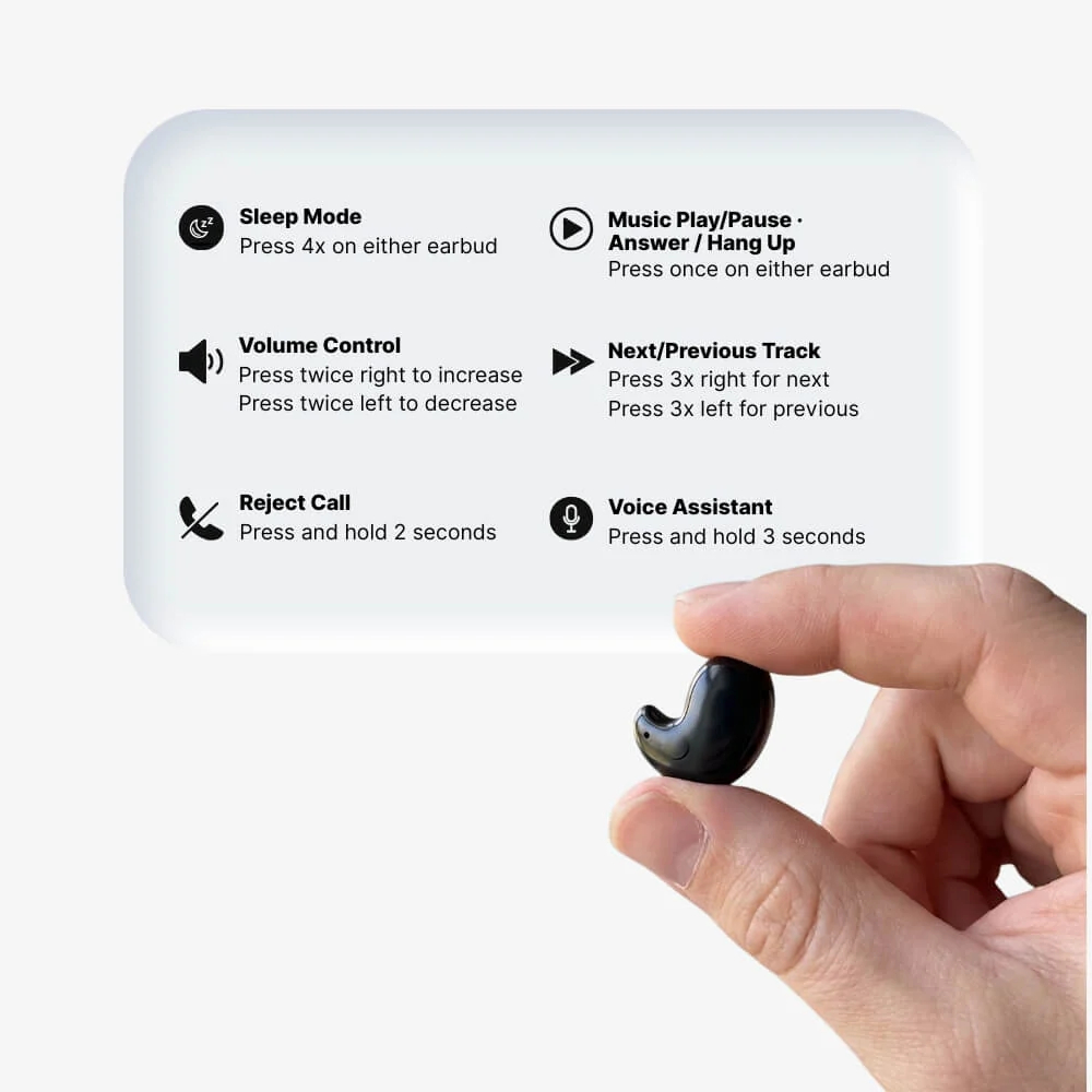 Ultra-thin sleep earbuds for side sleepers