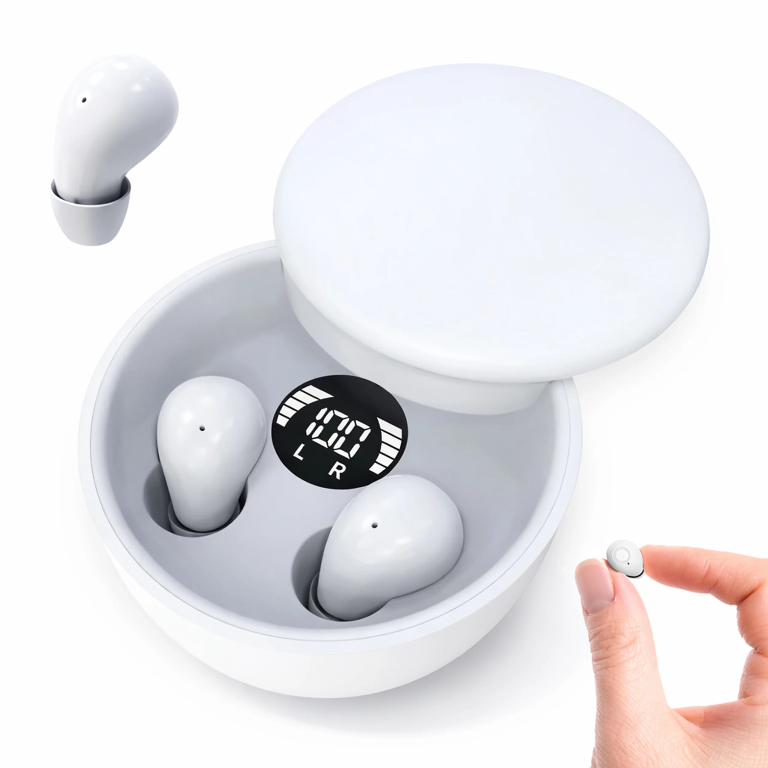 Ultra-slim sleep earbuds for side sleepers