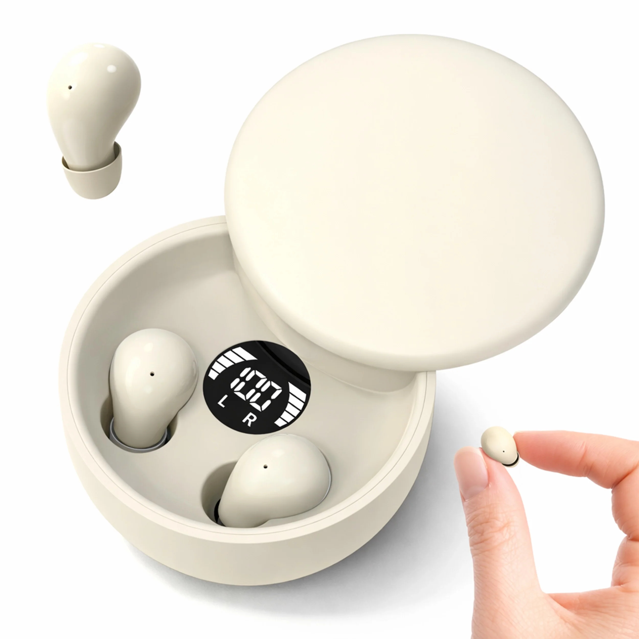 Ultra-slim sleep earbuds for side sleepers