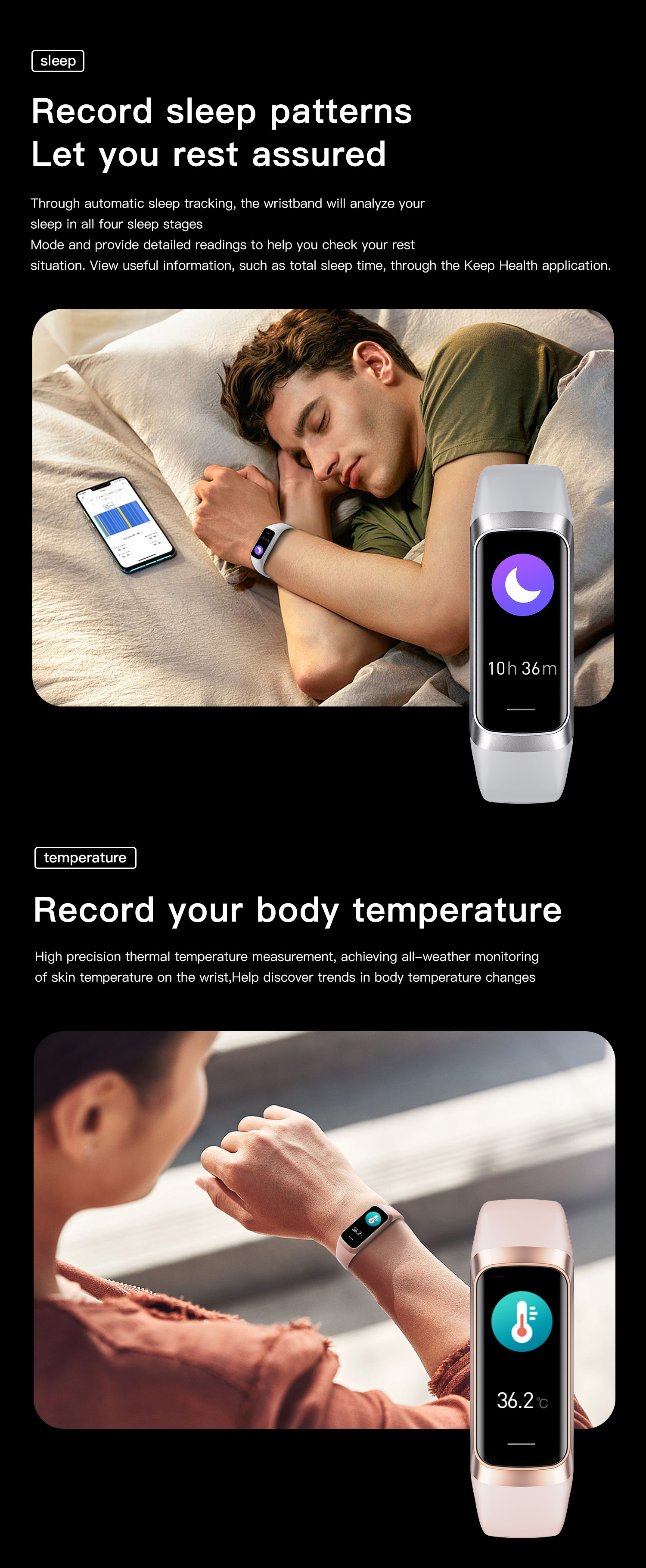 Style Waterproof Smart Fitness Tracker With Heart Rate