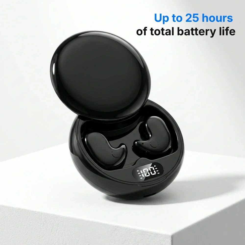 Ultra-thin sleep earbuds for side sleepers