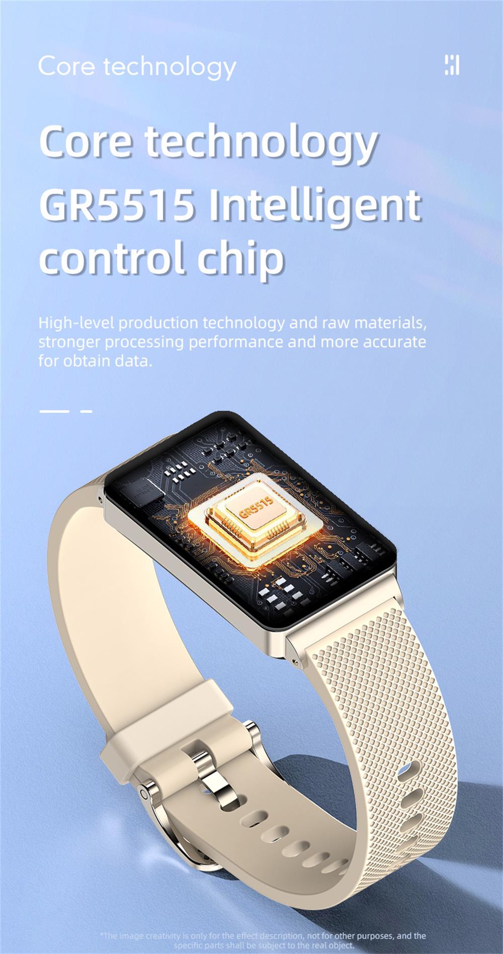 EP08 High-end ECG/EKG Blood Sugar Blood Oxygen Monitoring Waterproof Smart Bracelet