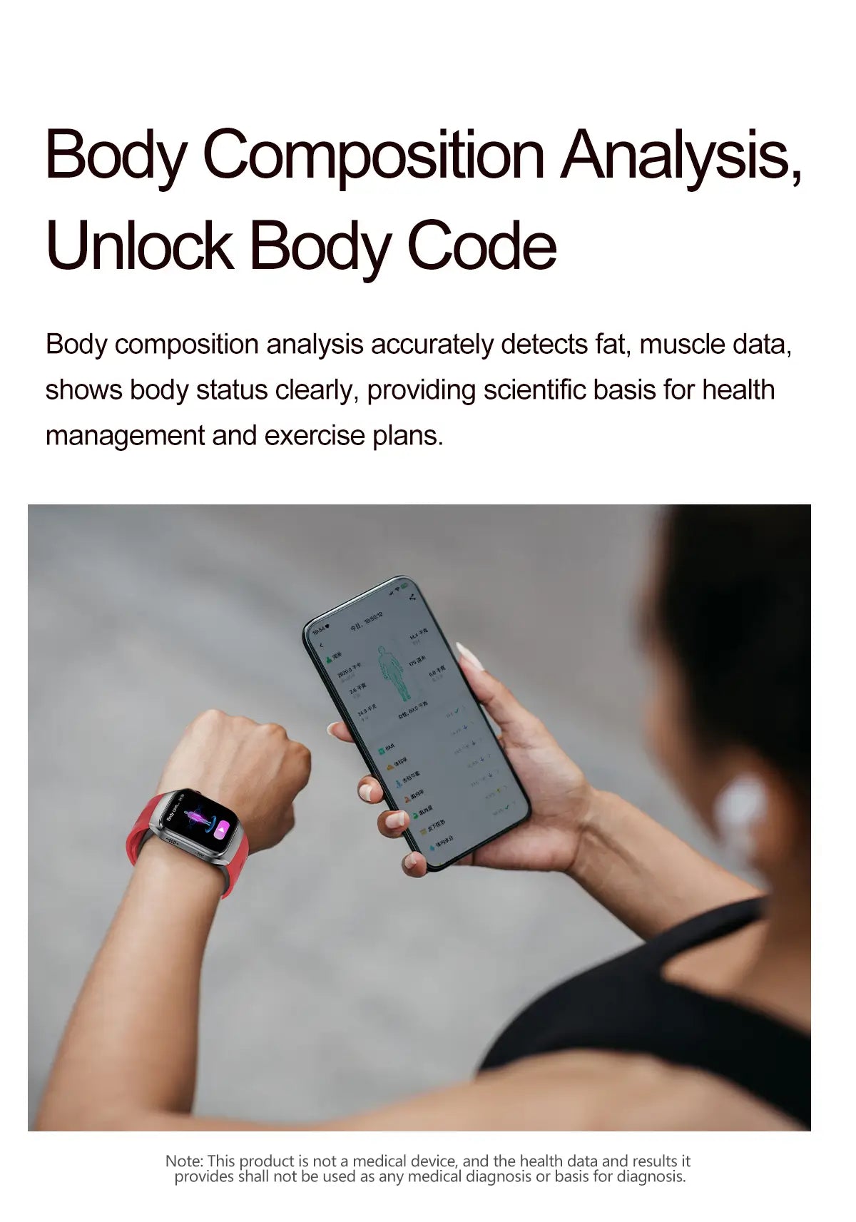 Blood Pressure Smartwatch with Continuous BP Monitoring, Heart Rate & ECG Fitness Tracker for Men Women