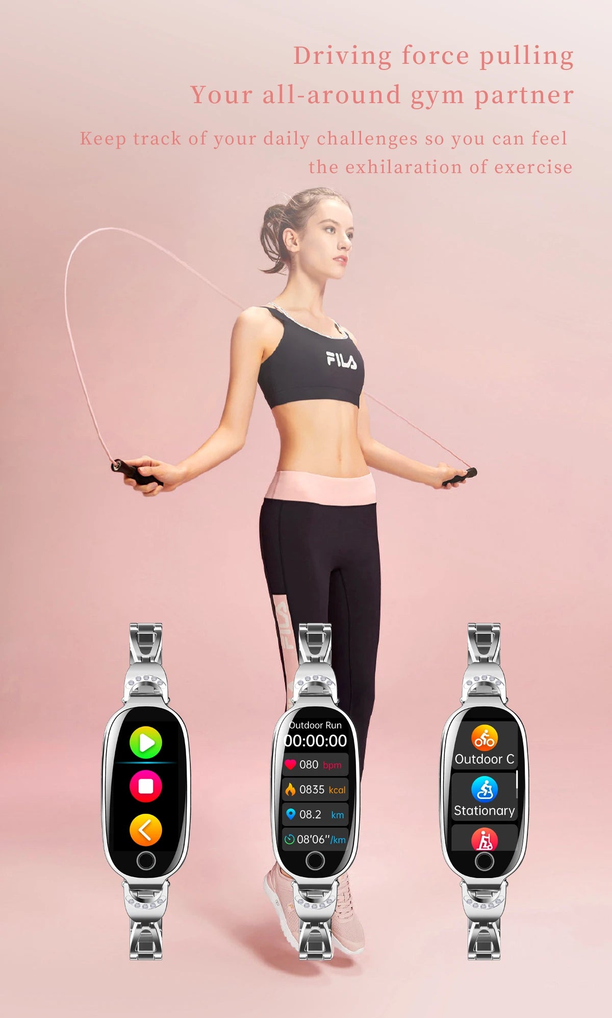 F81 Smart Watch Remote Camera Fitness Tracker