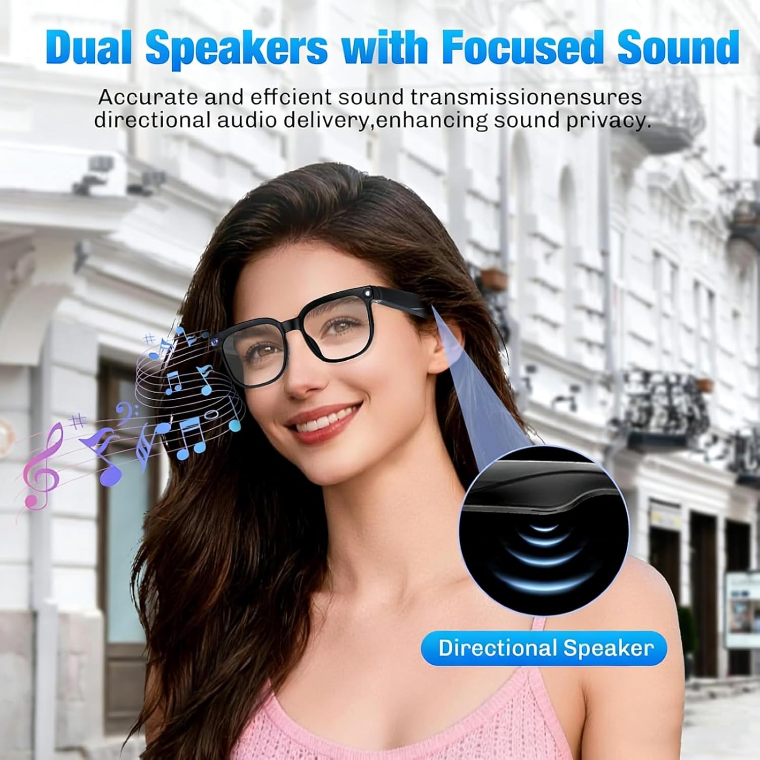 Cowaudio™ G12 AI Smart Glasses with 4K Camera, AI Assistant, Object Recognition, Translation & Bluetooth Audio