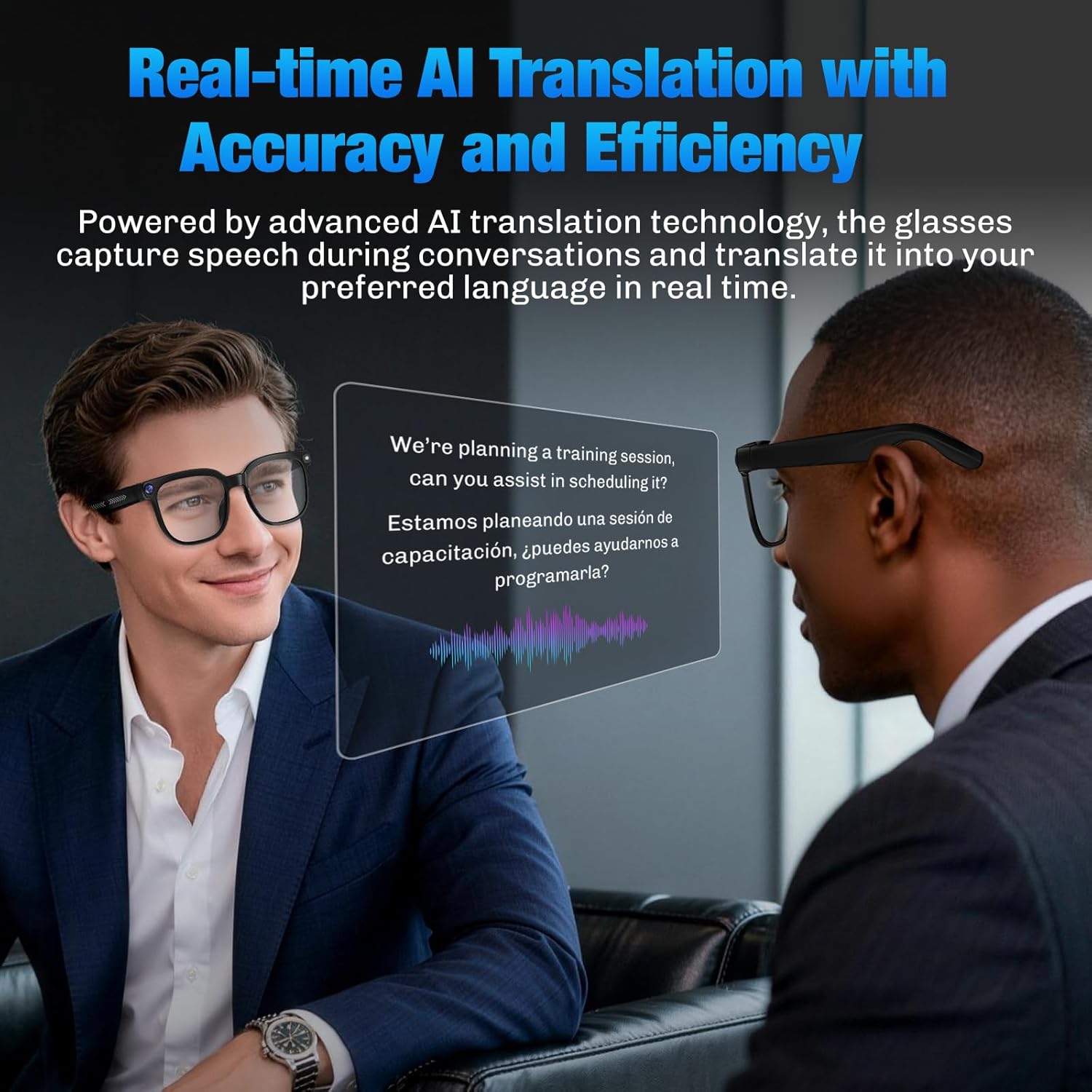 Cowaudio™ G12 AI Smart Glasses with 4K Camera, AI Assistant, Object Recognition, Translation & Bluetooth Audio