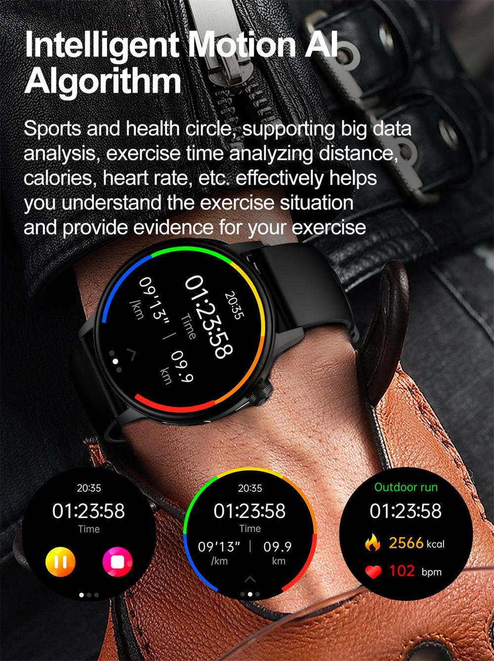 PRO 7 ECG Blood Sugar 30s Intelligent Micro Examination Blood oxygen Monitoring Health Smartwatch