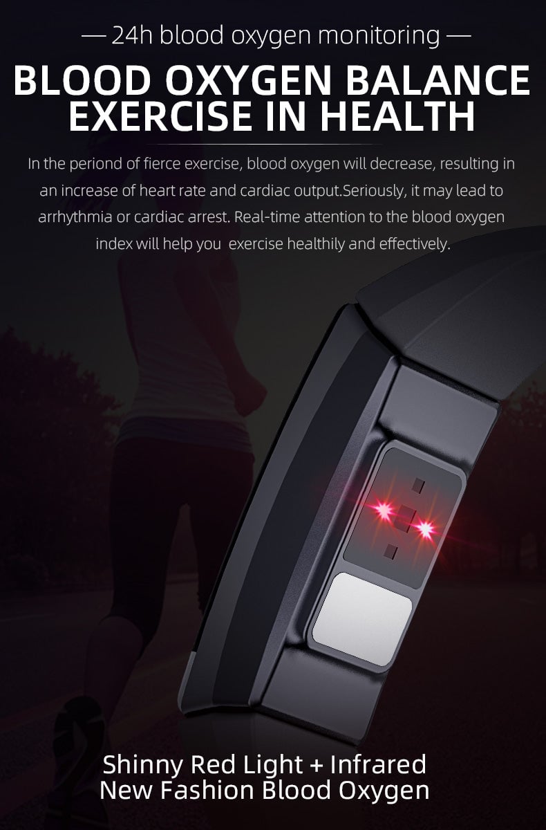 ECG Blood Oxygen Sleep Monitoring Multi-Sport Smart Bracelet