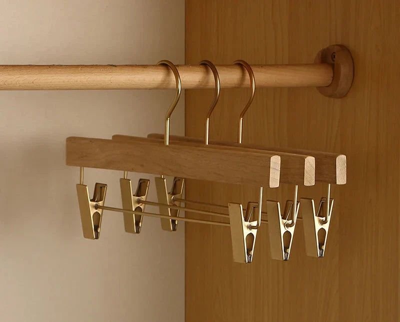 Aurelia Wooden Hangers | Premium Camphor Wood, Wide Shoulder Design