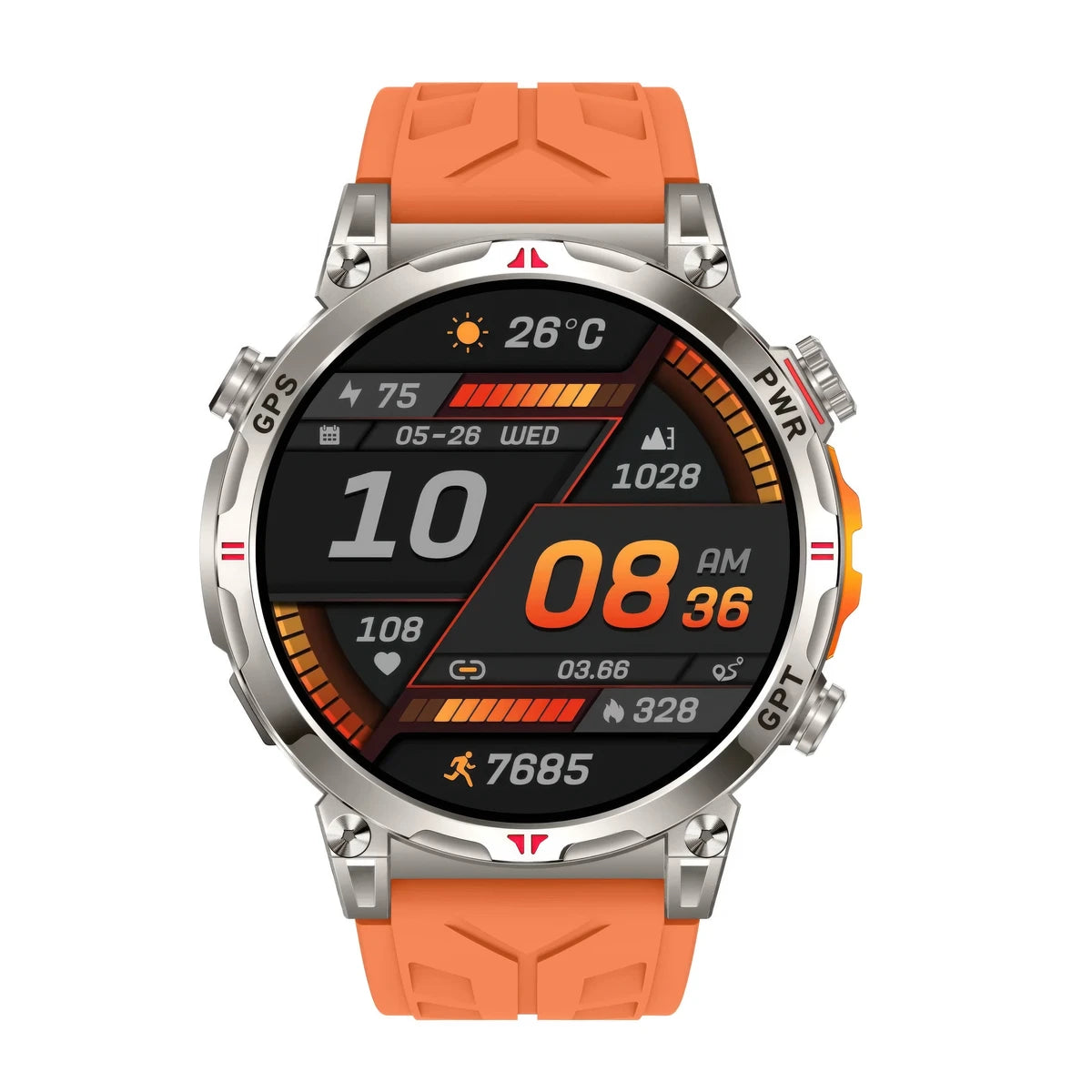 Cowaudio™ E93 Smartwatch with HRV Heart Rate Monitoring Blood Oxygen Blood Pressure Sleep Tracking GPS for Health & Fitnes