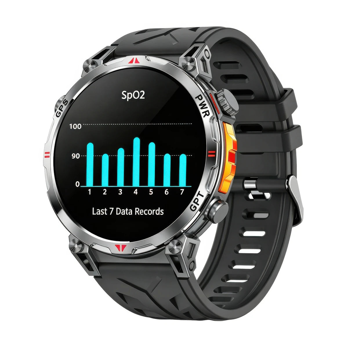 Cowaudio™ E93 Smartwatch with HRV Heart Rate Monitoring Blood Oxygen Blood Pressure Sleep Tracking GPS for Health & Fitnes