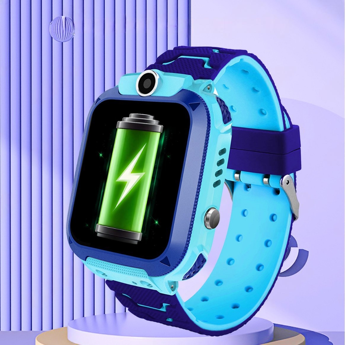 Kids Smart Watch with GPS Real-Time Location Tracker Safety Watch