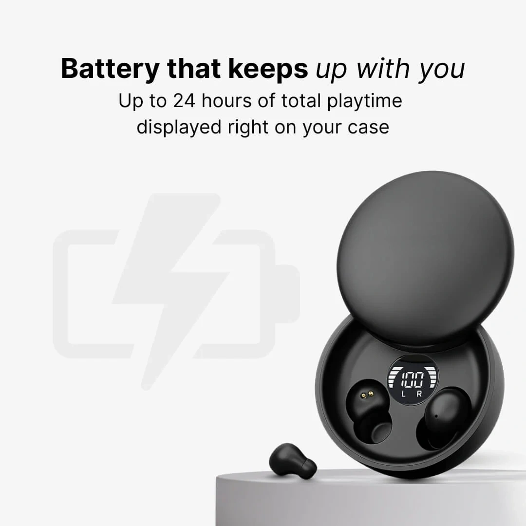 Ultra-slim sleep earbuds for side sleepers