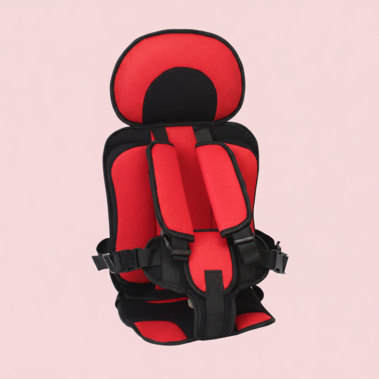 Travel Buddy | Portable Booster Car Seat with 5-Point Harness | Foldable Design for Easy Transport