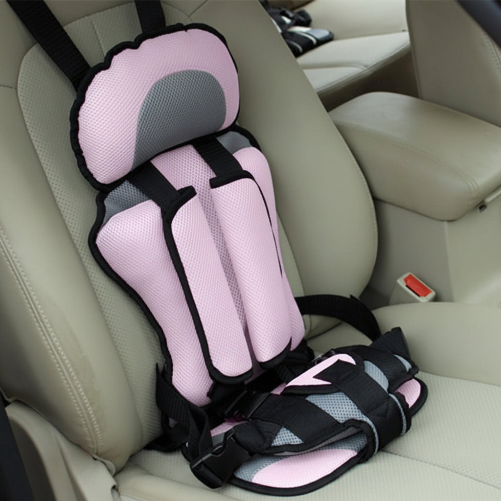 Travel Buddy | Portable Booster Car Seat with 5-Point Harness | Foldable Design for Easy Transport