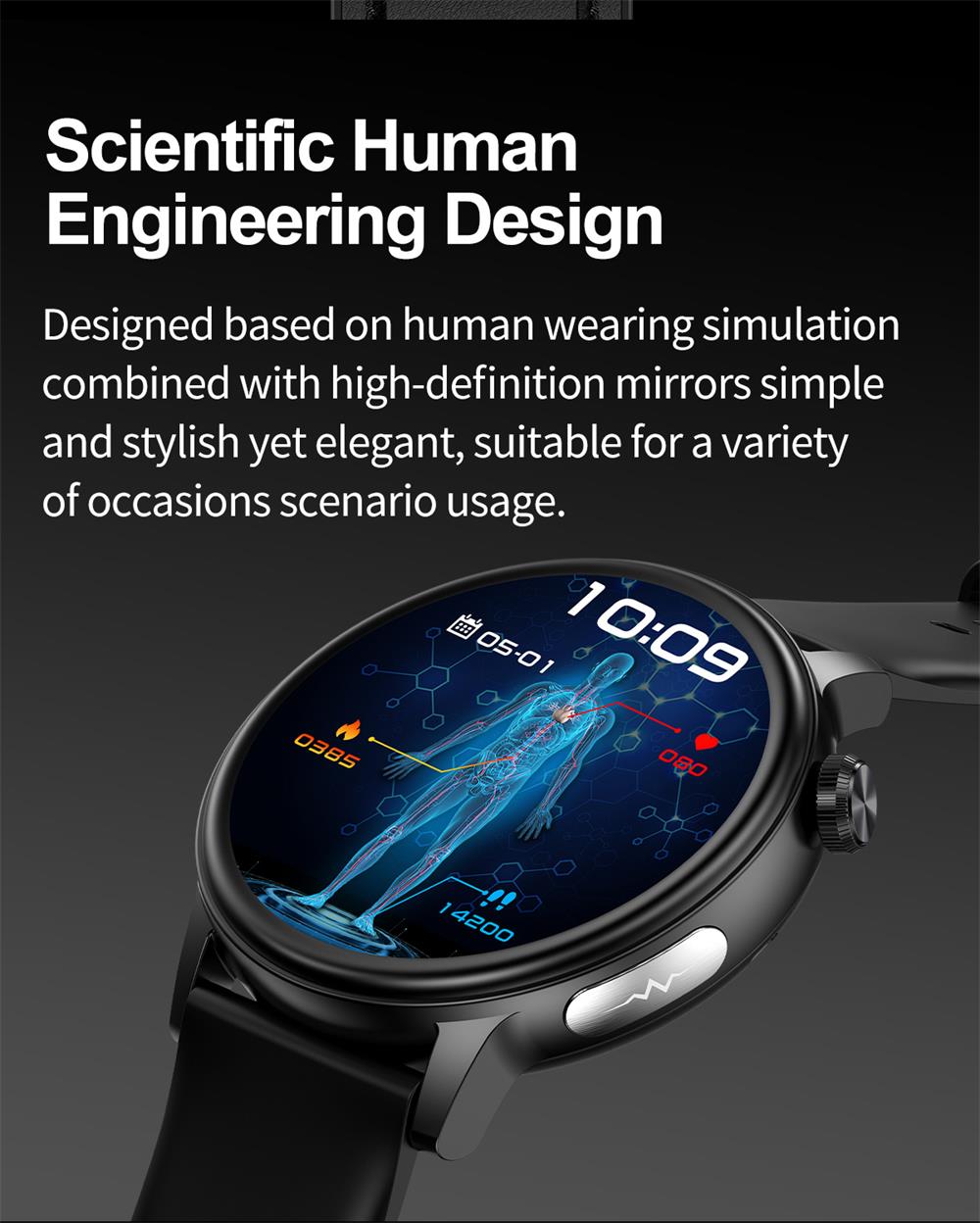 PRO 7 ECG Blood Sugar 30s Intelligent Micro Examination Blood oxygen Monitoring Health Smartwatch