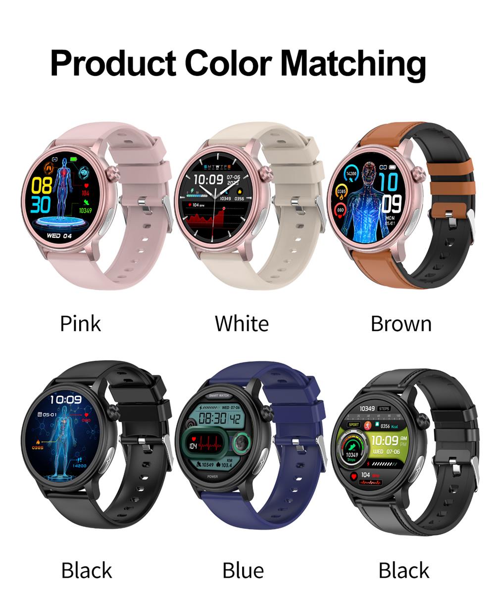 PRO 7 ECG Blood Sugar 30s Intelligent Micro Examination Blood oxygen Monitoring Health Smartwatch