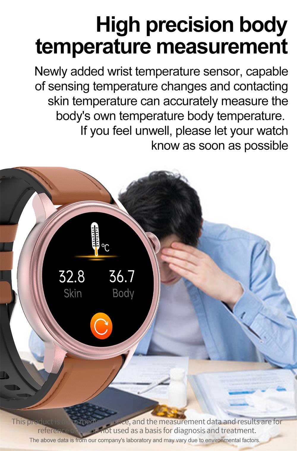 PRO 7 ECG Blood Sugar 30s Intelligent Micro Examination Blood oxygen Monitoring Health Smartwatch