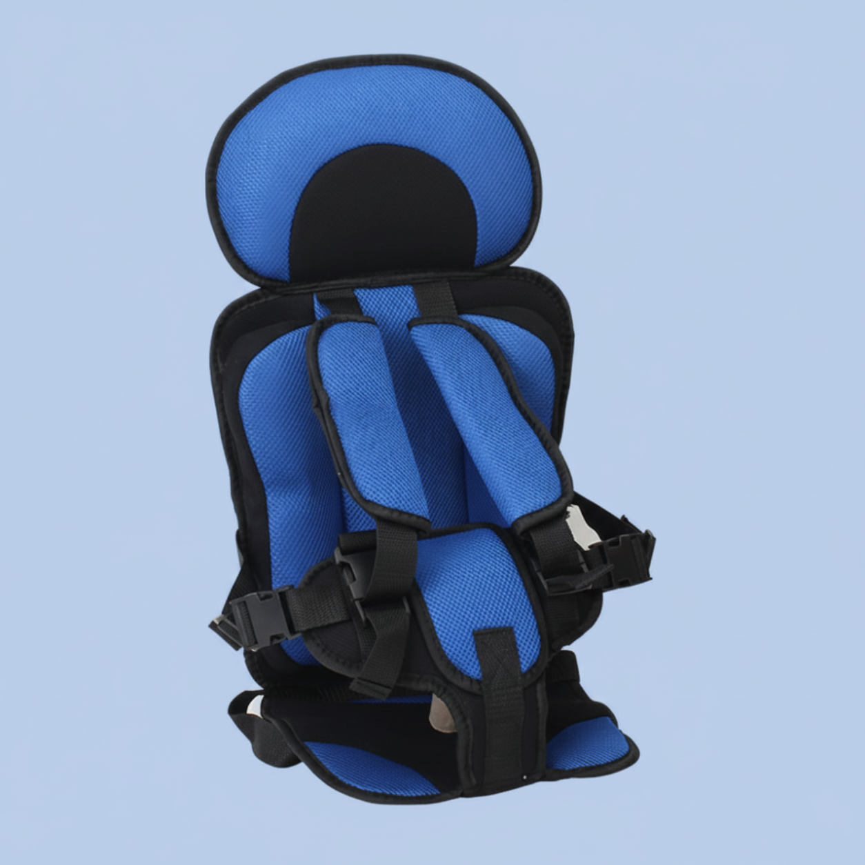 Travel Buddy | Portable Booster Car Seat with 5-Point Harness | Foldable Design for Easy Transport