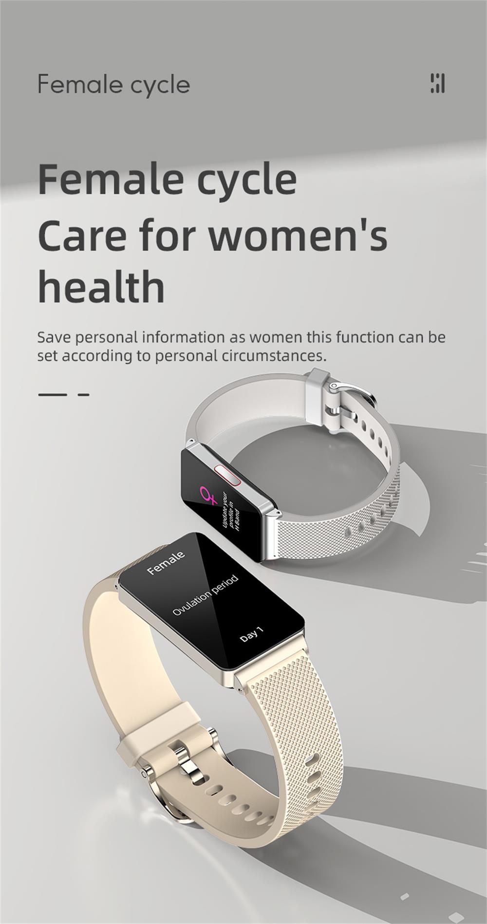 EP08 High-end ECG/EKG Blood Sugar Blood Oxygen Monitoring Waterproof Smart Bracelet