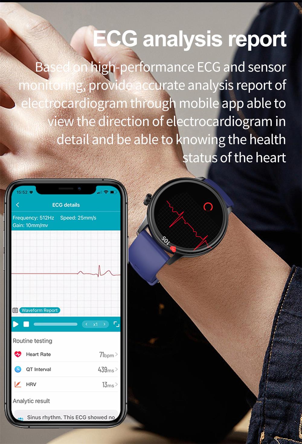 PRO 7 ECG Blood Sugar 30s Intelligent Micro Examination Blood oxygen Monitoring Health Smartwatch