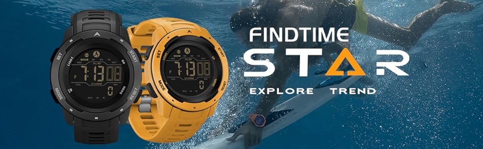 Waterproof Military Pedometer Digital Watch