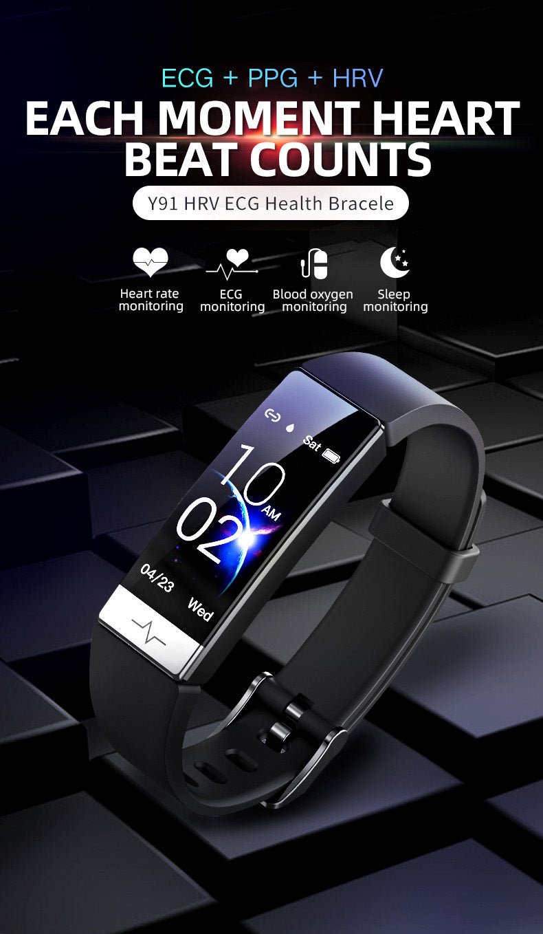 ECG Blood Oxygen Sleep Monitoring Multi-Sport Smart Bracelet