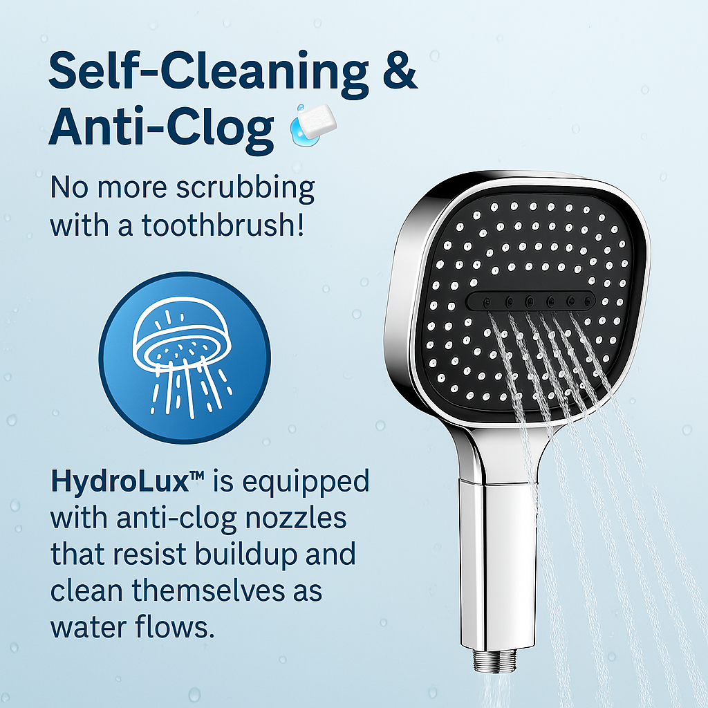 High Pressure Shower Head with Turbo Boost Technology and Filtration