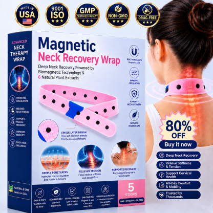 Deep Neck Recovery Powered by Biomagnetic Technology & 6 Natural Plant Extracts(Suitable for Forward Head Posture、Dowager's Hump、Straight Neck Syndrome、Cervical Spondylosis、Cervical Disc Herniation、Cervical Radiculopathy、Cervical Spinal Stenosis）